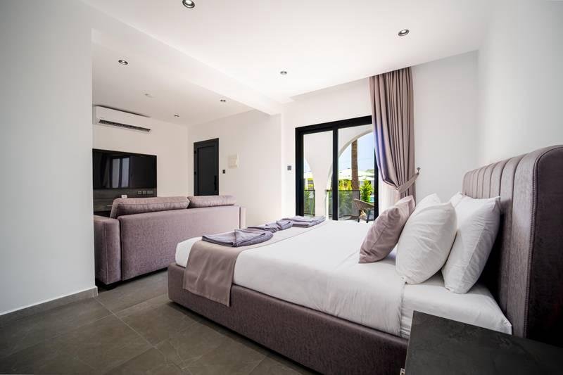 Comfort Double Room with Sofa Bed, Private Terrace & Pool